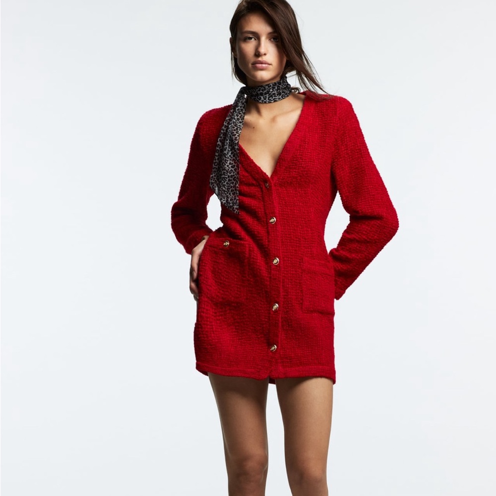 Zara Textured Weave Dress